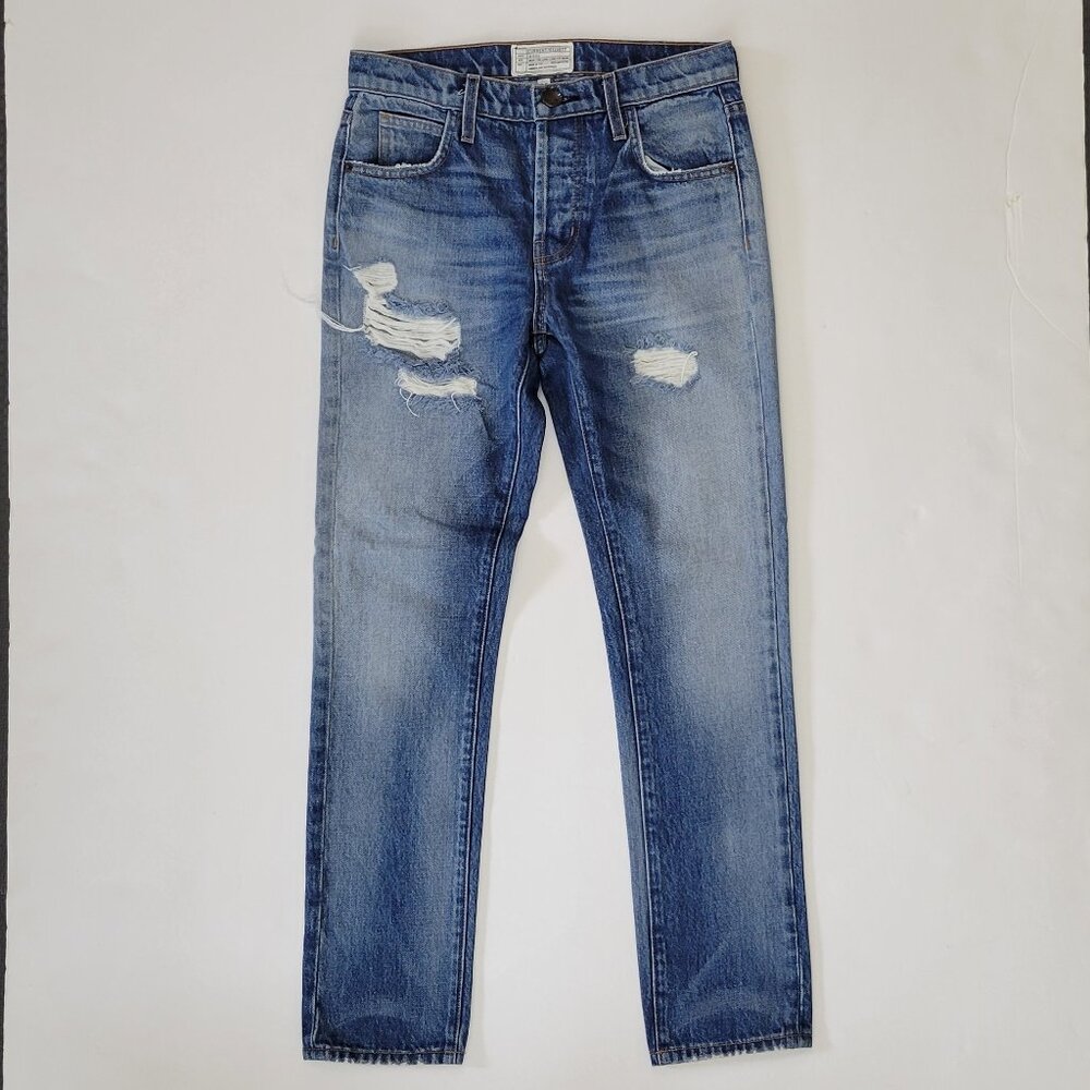 Current Elliott Slouchy Skinny Relaxed Boyfriend Jean, Zephyr Destroy